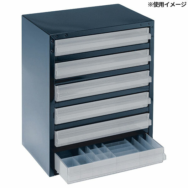 ラーコ パーツケース用トレー 27 A73 (115742)(5733439115742) 透明 2分割 トレー単品 RAACO