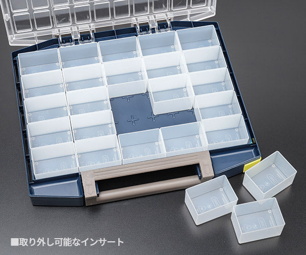 ラーコ パーツケース ボクサー 55 5×10-25 (134873)(5733439134873) トレー25個付属 ワンタッチロック RAACO