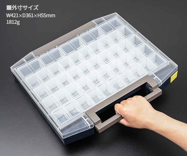 ラーコ パーツケース ボクサー 55 5×10-45 (134897)(5733439134897) トレー45個付属 ワンタッチロック RAACO