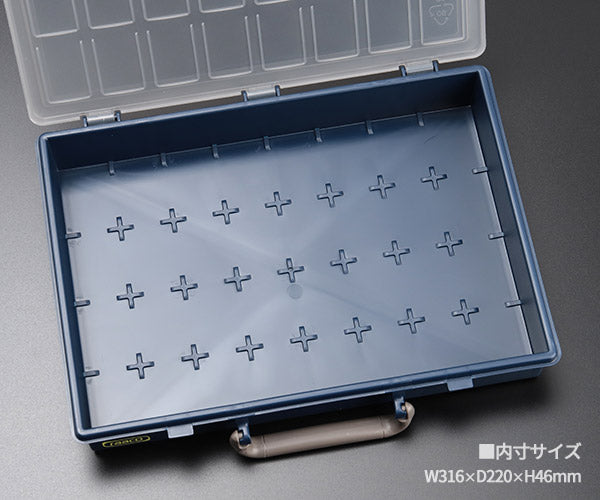 ラーコ パーツケース アソーター 55 4×8-15 (136211)(5733439136211) インサート15個付属 スライドラッチ 半透明フタ RAACO