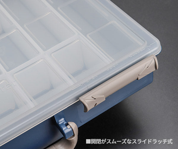 ラーコ パーツケース アソーター 55 4×8-15 (136211)(5733439136211) インサート15個付属 スライドラッチ 半透明フタ RAACO