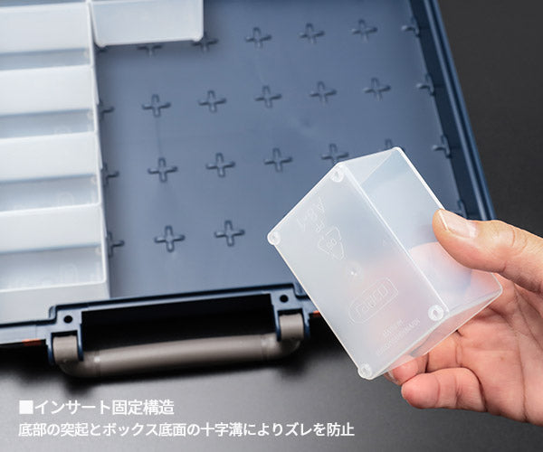ラーコ パーツケース キャリーライト 55 5×10-25 (136297)(5733439136297) トレー25個付属 スライド式ロック 認識ラベル付 RAACO