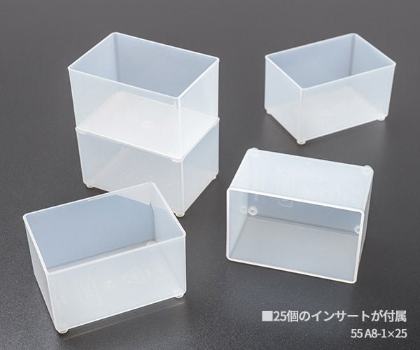 ラーコ パーツケース キャリーライト 55 5×10-25 (136297)(5733439136297) トレー25個付属 スライド式ロック 認識ラベル付 RAACO