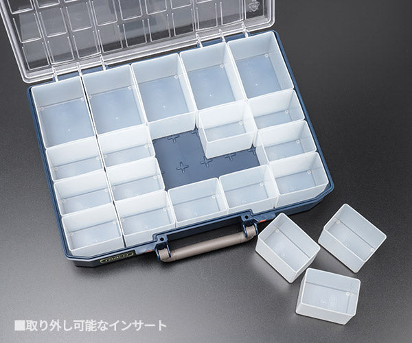 ラーコ パーツケース キャリーライト 80 5×10-20 (136334)(5733439136334) トレー20個付属 スライド式ロック 認識ラベル付 RAACO