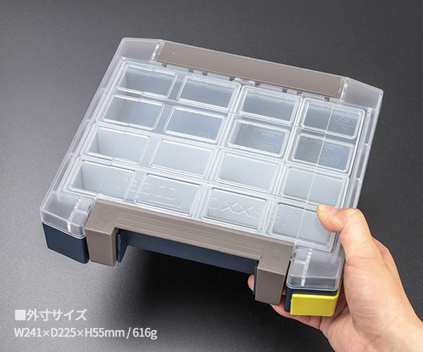ラーコ パーツケース ボクサー55 4x4-9 (138277)(5733439134767) トレー9個付 ワンタッチロック RAACO