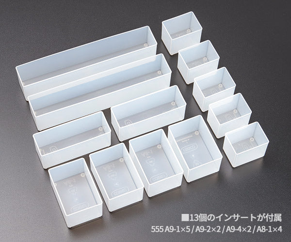 ラーコ パーツケース ボクサー55 5x5-13 (138307)(5733439134804) トレー13個付 ワンタッチロック RAACO
