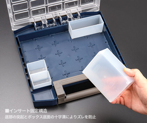ラーコ パーツケース ボクサー55 5x5-15 (138314)(5733439134811) トレー15個付 ワンタッチロック RAACO
