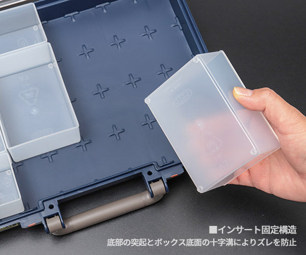 ラーコ パーツケース キャリーライト55 4x8-16 (143615)(5733439143615) トレー16個付 スライドロック 認識ラベル付 RAACO