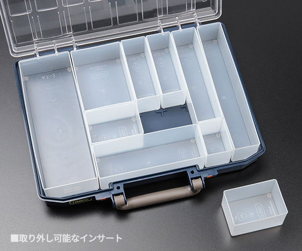 ラーコ パーツケース キャリーライト 55 4x8-10 (144568)(5733439144568) トレー10個付属 スライドロック式 RAACO