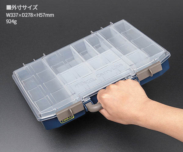 ラーコ パーツケース キャリーライト 55 4x8-10 (144568)(5733439144568) トレー10個付属 スライドロック式 RAACO