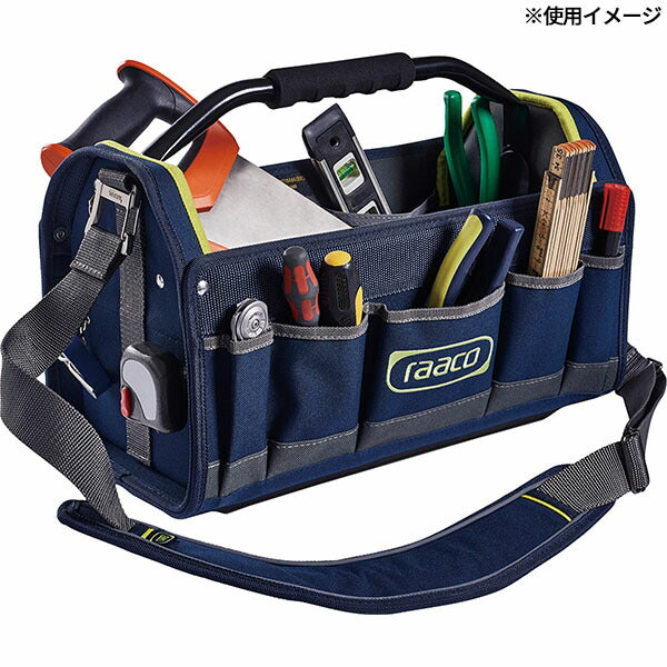 ラーコ オープン型ツールバッグ 20インチ (760348)(5733439760348) ショルダーベルト付 耐荷重25kg RAACO