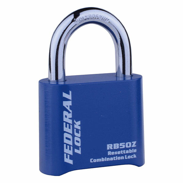 日本正規品 フェデラル ダイヤル式南京錠チェンジKEY付ブルー (RB50ZR-B-P)(4545301109268) FEDERAL