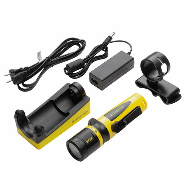 日本正規品 レッドレンザー 充電式防爆懐中電灯 EX7R 220lm 照射距離140m IP68防水 フォーカス機能付 ゾーン1/21対応 防爆検定合格品 ロータリースイッチ (502101) (4058205018630) Ledlenser