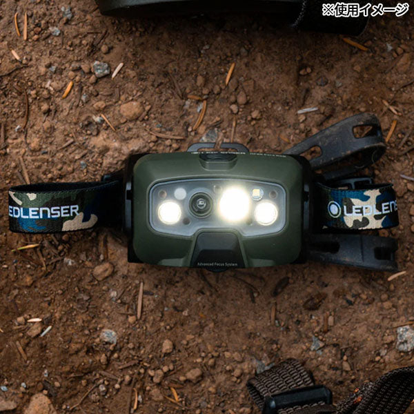 日本正規品 レッドレンザー LEDヘッドライト HF8R Core RGB CAMO 1600lm 照射距離210m RGB3色サブLED IP68完全防水 自動調光 スマホ連携 カモフラ柄 ハンティング サバゲー (503089) (4058205036634) Ledlenser
