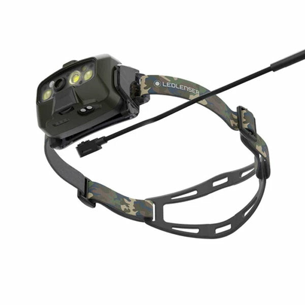 日本正規品 レッドレンザー LEDヘッドライト HF8R Core RGB CAMO 1600lm 照射距離210m RGB3色サブLED IP68完全防水 自動調光 スマホ連携 カモフラ柄 ハンティング サバゲー (503089) (4058205036634) Ledlenser