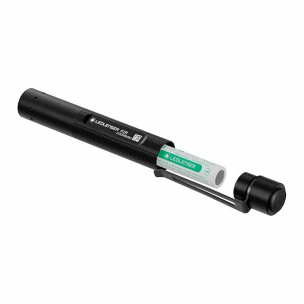 日本正規品 レッドレンザー ペンライト P2R 第四世代 200lm 照射距離90m 充電式 単4電池兼用 IP54防水 超軽量36g フォーカス機能付 75%リサイクルアルミ ポケットクリップ EDC (503097) (4058205036955) Ledlenser
