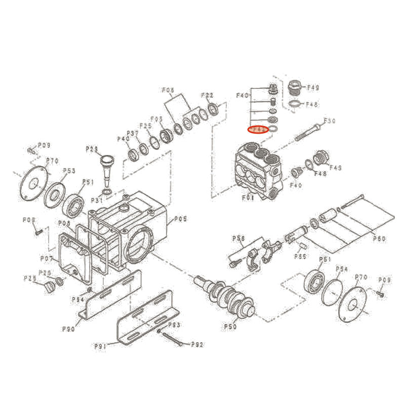 [メーカー直送品] オカツネ プランジャーポンプ RG-313R用パーツ 【 パッキンＷ1516#13J 】 RG-313R-F42