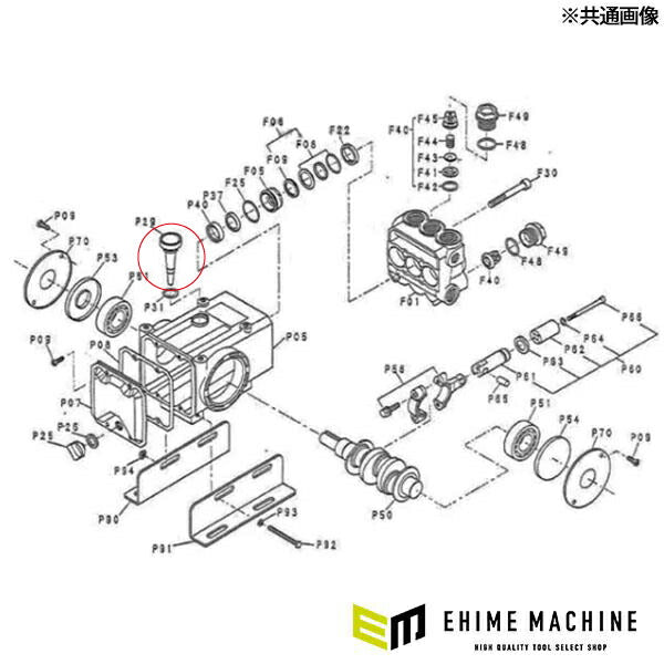 [メーカー直送品] オカツネ プランジャーポンプ RG-313R用パーツ 【 オイルゲージクミ 】 RG-313R-P29
