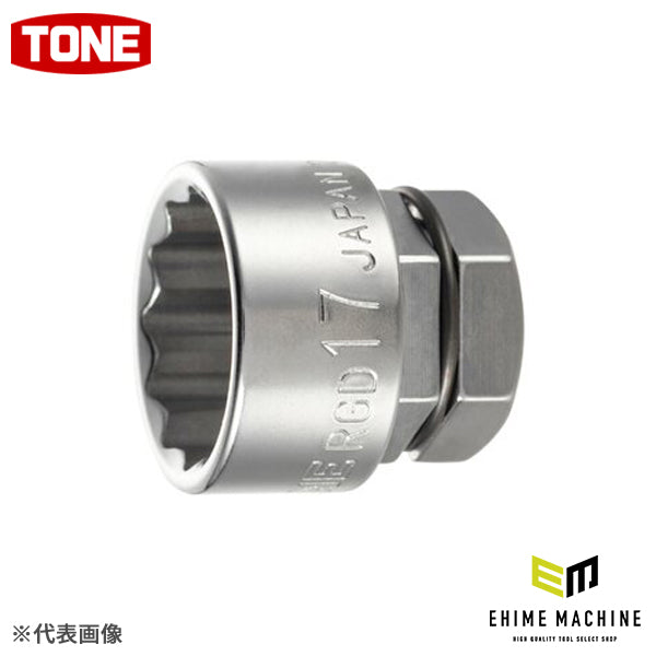TONE ソケット(12角・めがね用) 対辺寸法16mm 全長22mm (RGD-16)(4953488422252) トネ