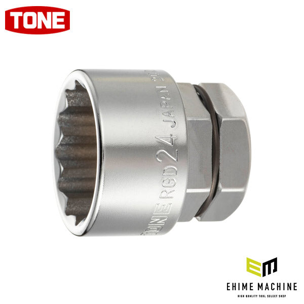 TONE ソケット(12角・めがね用) 対辺寸法24mm 全長32mm (RGD-24)(4953488422313) トネ