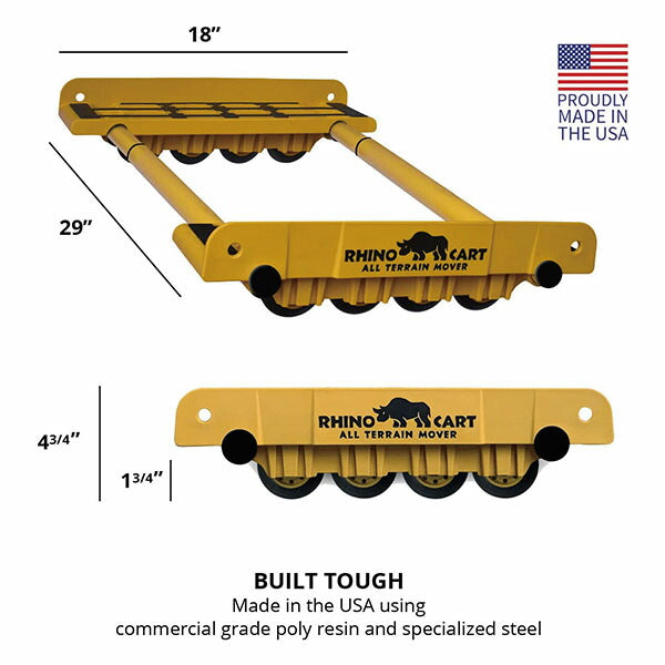 ミッドウェスト サイズ可変式ドーリー RHINO CART (RHINO CART