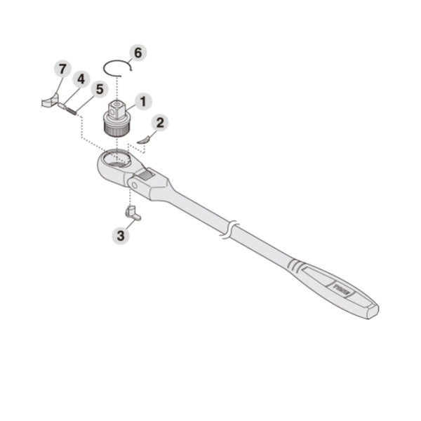TONE ラチェットハンドル用リペアキット 適合機種RH4FH、RH4FHL、RH4FHX (RK-RH4FH)(4953488311525) トネ