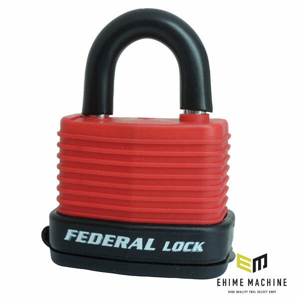 日本正規品 フェデラル 屋外用ダイヤル式南京錠 40mm レッド (RL40W-R-P)(4545301102245) FEDERAL
