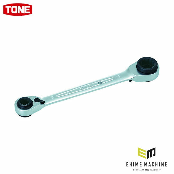 TONE 【店舗陳列用】4ウェイラチェットめがねレンチ 対辺寸法8×10×12×13mm (RMW-0813HP)(4953488268492) トネ