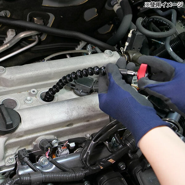 SEEDNEW シーズニュー フレキシブルスパークプラグフィッター 350mm プラグ交換 工具 かじり防止 乗用車 バイク対応 (S-FPF756) (4940995895976)