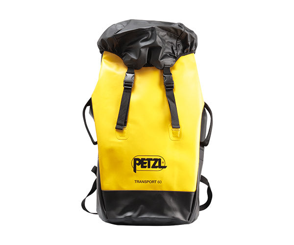 日本正規品 ペツル トランスポート 60 イエロー/ブラック 60L 自立型 高耐久バックパック 50kg引き上げ対応 TPU (S042CA00)(3342540844902) PETZL