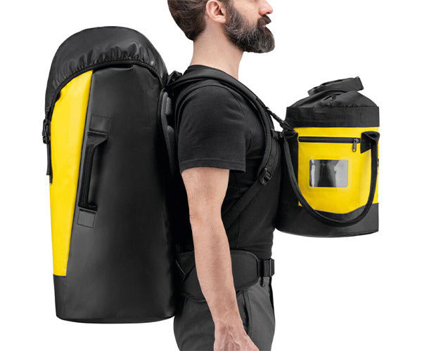 日本正規品 ペツル トランスポート 60 イエロー/ブラック 60L 自立型 高耐久バックパック 50kg引き上げ対応 TPU (S042CA00)(3342540844902) PETZL