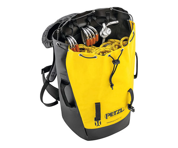 日本正規品 ペツル トランスポート 60 イエロー/ブラック 60L 自立型 高耐久バックパック 50kg引き上げ対応 TPU (S042CA00)(3342540844902) PETZL