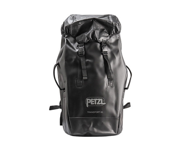 日本正規品 ペツル トランスポート 60 ブラック 60L 自立型 高耐久バックパック 50kg引き上げ対応 TPU (S042CA01)(3342540844919) PETZL