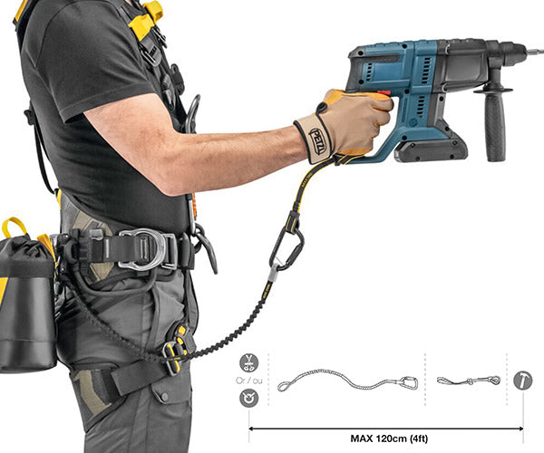 【7月の特価品】日本正規品 ペツル ツールリーシュ 工具落下防止ストラップ 最大荷重5kg対応 ANSI規格適合 (S049AA00)(3342540842540) PETZL