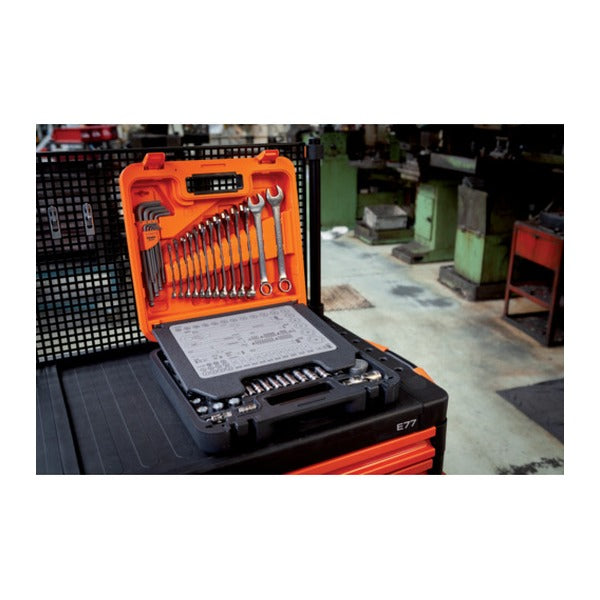 日本正規品 バーコ 1/4インチ・1/2インチ ソケットセット 98点 差込角6.35mm・12.7mm (S98MC1H)(7314150575398) BAHCO