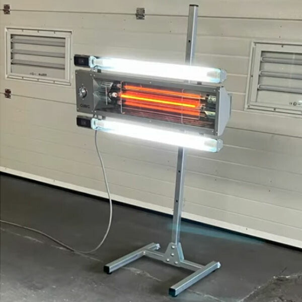 [メーカー直送業者便] キュービック LEDライト搭載 1灯式 200V 短波ヒーター SA-1-200LE 明々工業 CUBIC SYSTEM 塗装乾燥機