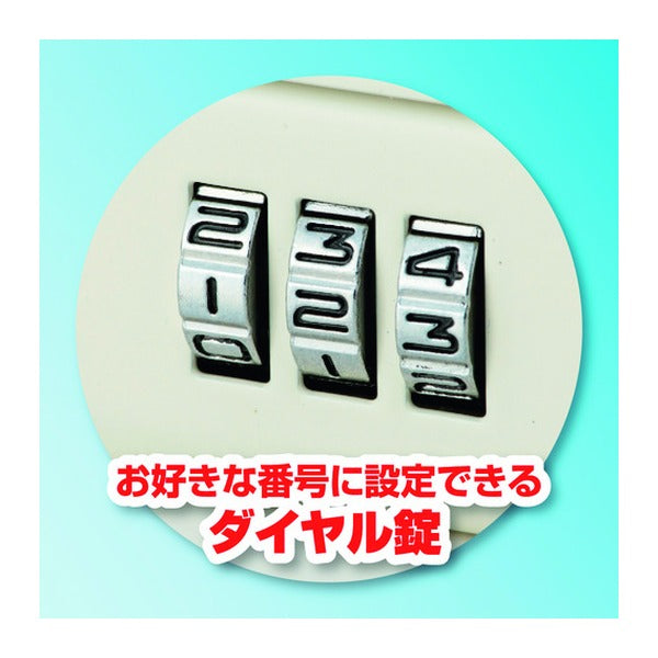 アスカ 安心保管ボックス A5 ダイヤル錠 ワイヤー付 底面ネジ固定可 スチール製 (SB100)(4522966313261) ASKA