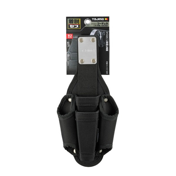 タジマ 工具ホルダーパーツ セフ工具差し ナイロン コーデュラ 4本差し (SFKSNC-P4)(4975364362278) TAJIMA TJMデザイン
