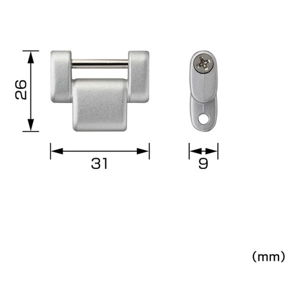タジマ 工具ホルダーパーツ カスタムセフホルダー用連結パーツ 金属 シルバー (SFP-JPSI)(4975364362025) TAJIMA TJMデザイン