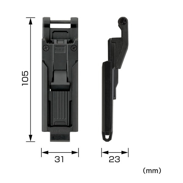 タジマ 工具ホルダーパーツ カスタムセフホルダー用下段セフホルダー 樹脂 スリム (SFP-SUHLD)(4975364361974) TAJIMA TJMデザイン