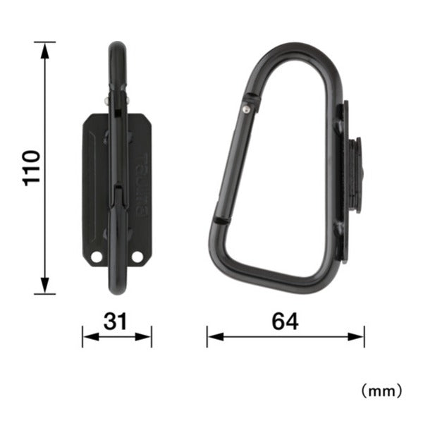 タジマ セフ工具ホルダースチール スリムカラビナ大 (SFSKHI-CL)(4975364268587) TAJIMA TJMデザイン