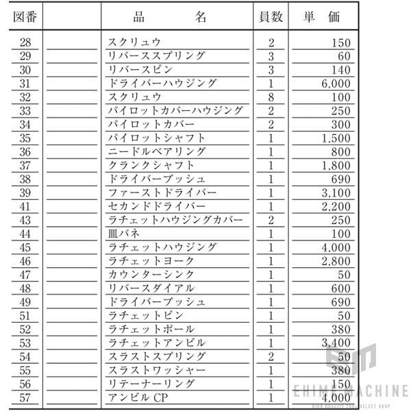 [部品・代引き不可] 信濃機販 SI-1241A用パーツ 【アンビルＣＰ】 SI-1241A-No57