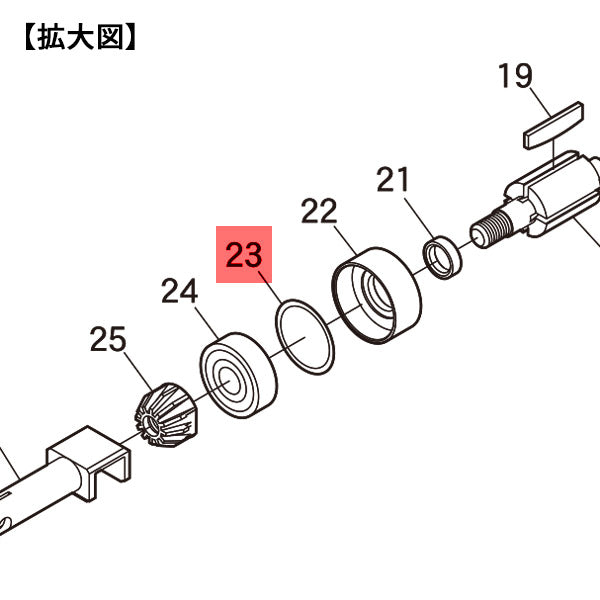 [部品・代引き不可] 信濃機販 SI-4740用パーツ 【 シム 】 SI-4740-No.23