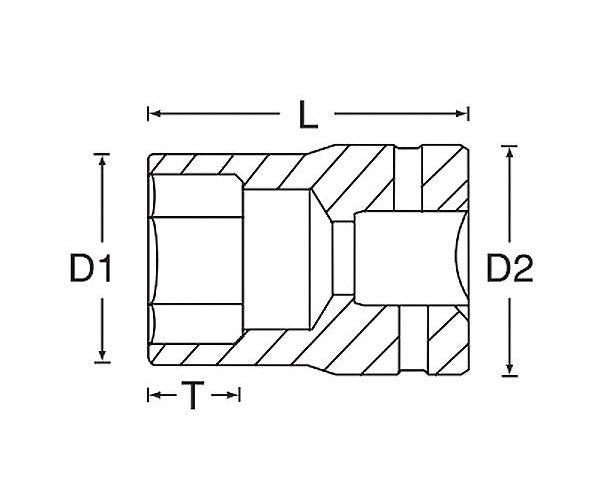 シグネット 3/8DR 8mm ソケット (6角) (12308)(4712818932041) SIGNET