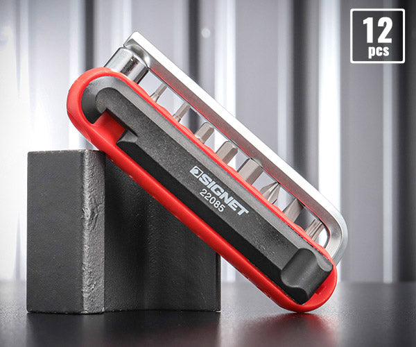 シグネット 22085 12PCS バイクツールセット mini レッド (4712818975673) SIGNET
