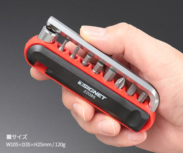 シグネット 22085 12PCS バイクツールセット mini レッド