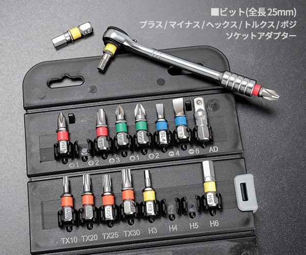 シグネット ロールチョイス 23PC 1/4SQソケット&ビットセット (27002)(4712818953688) SIGNET