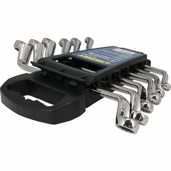 シグネット 6PC 75°メガネレンチセット ホルダー付 6本セット (33677)(4712818998672) 8~19mm クロームバナジウム鋼 SIGNET
