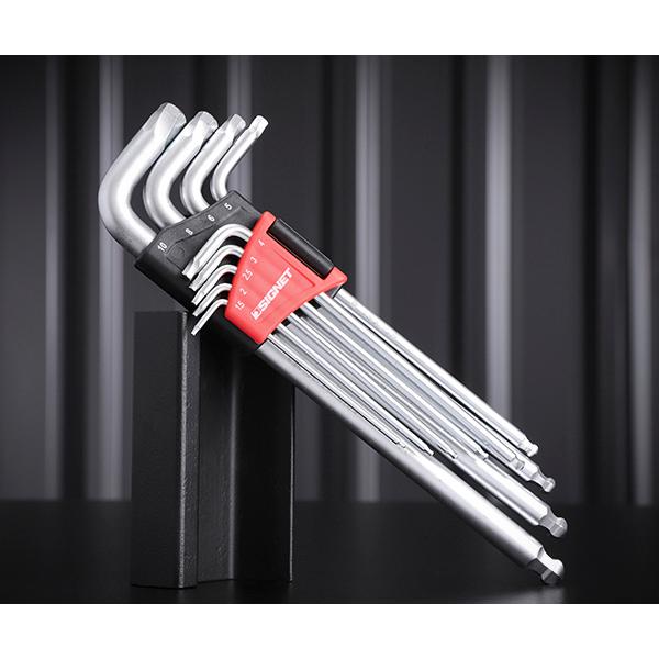 【ワケあり特価品】 (状態A) シグネット 9PC ツイストロングボールヘックスレンチセット (35239)(4712818997170) SIGNET