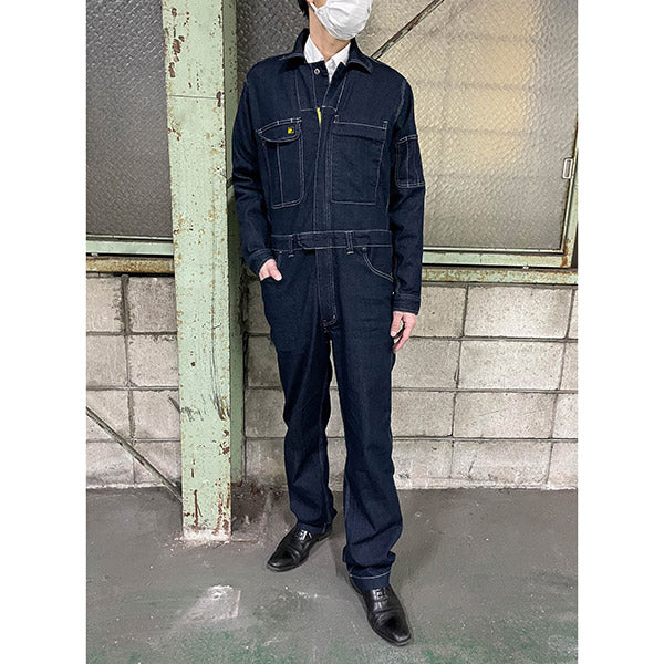 【9月の特価品/掘り出し市】シグネット デニムツナギ長袖 S (49626)(4712818967784) SIGNET